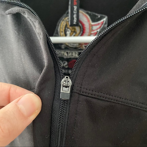 OTTAWA SENATORS BLACK QUARTER ZIP SWEATSHIRT - Picture 7 of 7